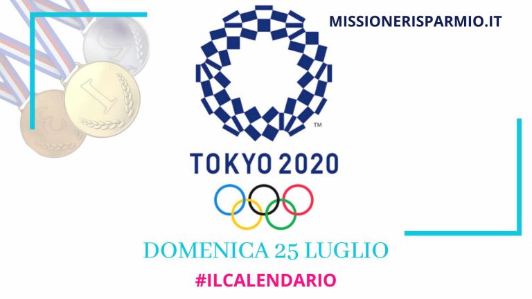 Tokyo 2020, il programma delle gare di domani domenica 25 luglio