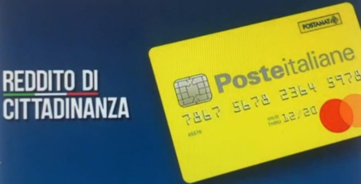 Reddito di cittadinanza, card Postepay