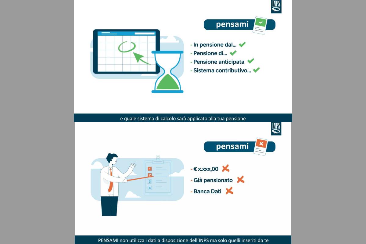 La presentazione dell'INPS dello strumento "Pensami" con cui si può calcolare la propria pensione - Missione Risparmio.
