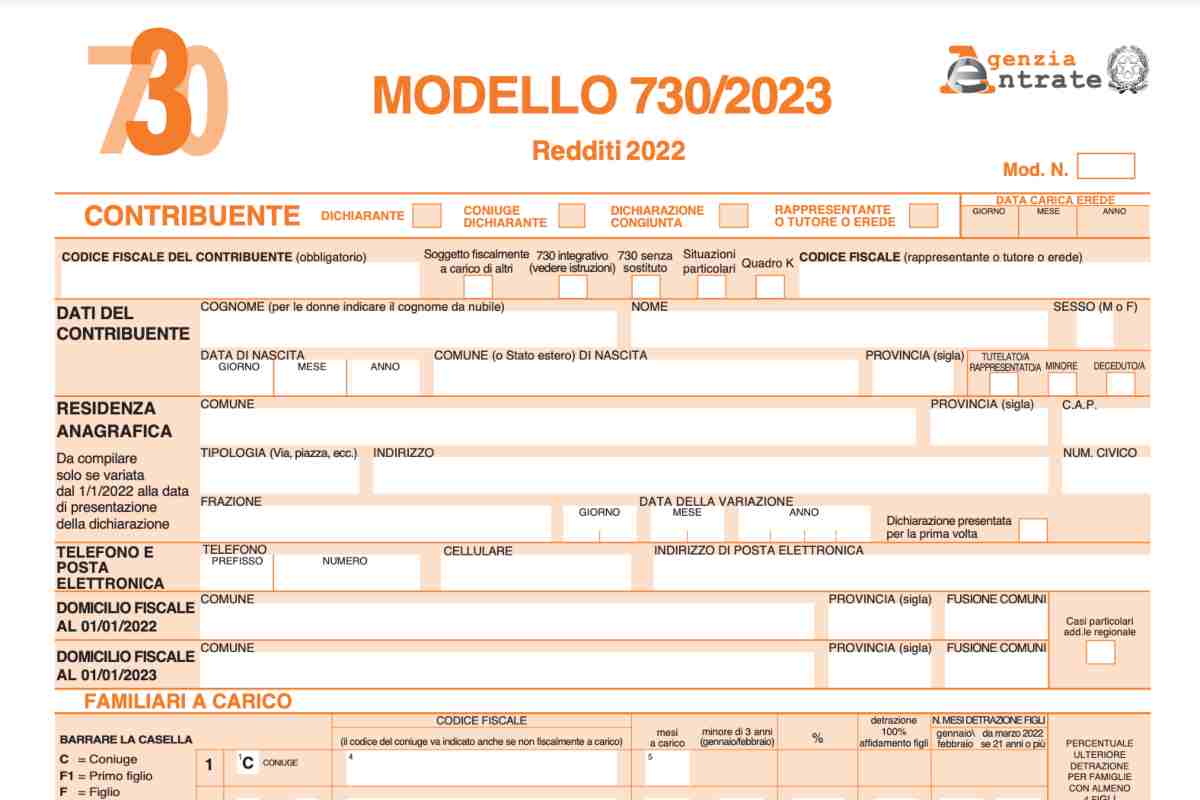 Modello 730/2023 errori evitare